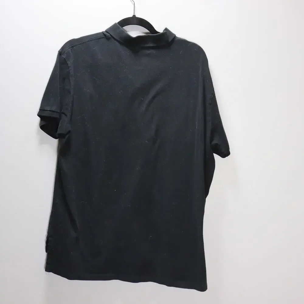 Polo Ralph Lauren Black Polo Shirt XL Classic‎ Preppy Minimalist